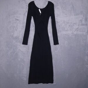 Jonathan Simkhai Black Knit Midi Dress